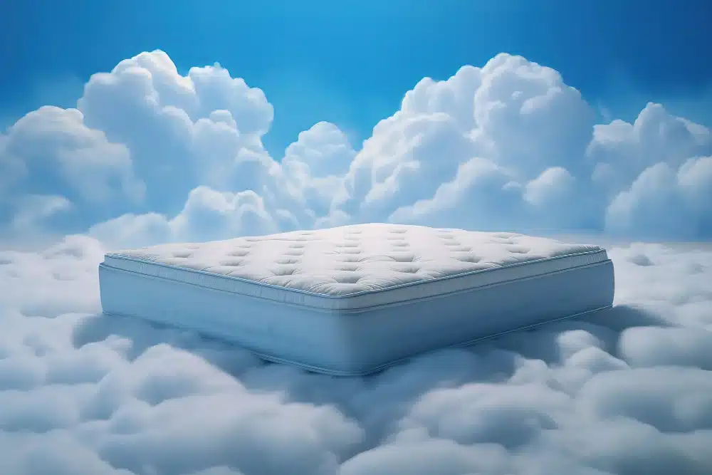 colchón sobre nubes